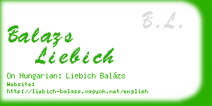 balazs liebich business card
